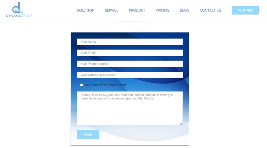 Lead Generation Form