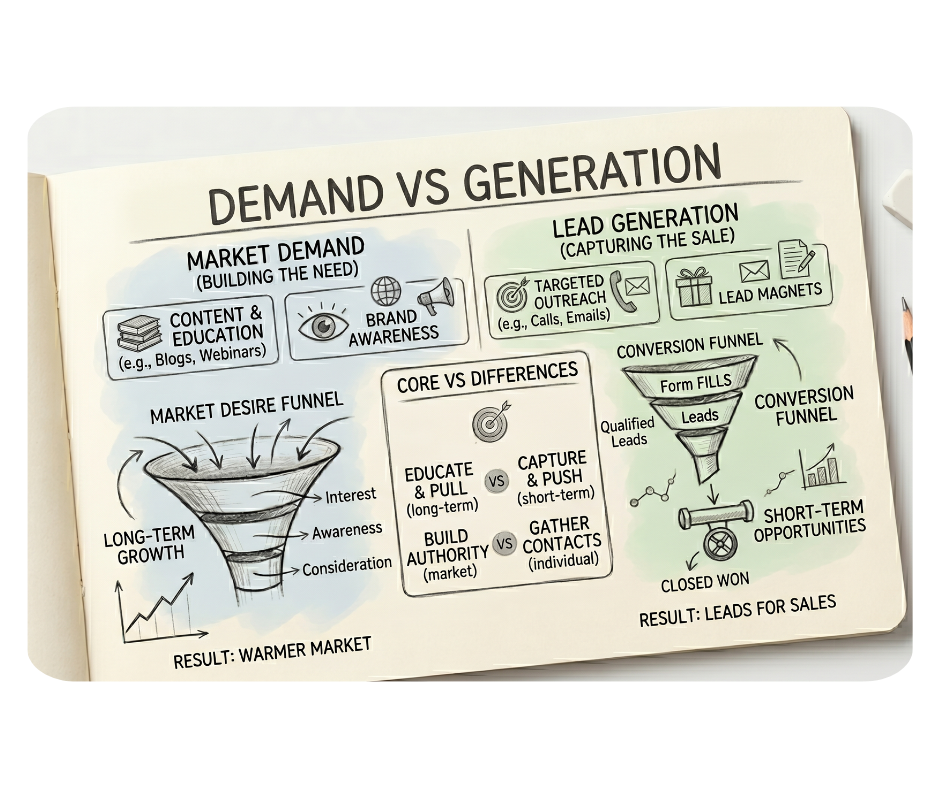 B2B Lead Demand vs Lead Generation and their result