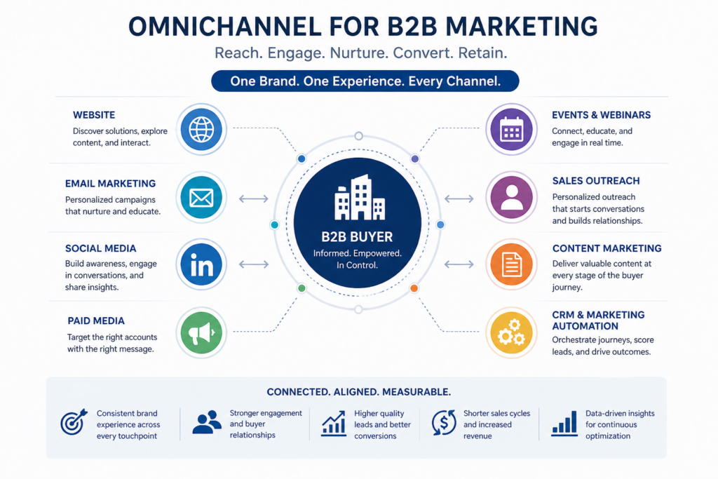 omnichannel for b2b marketing diagram